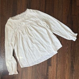 Amazon white blouse with buttons
